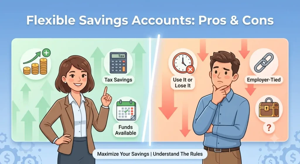 Advantages and Disadvantages of a Flexible Savings Account